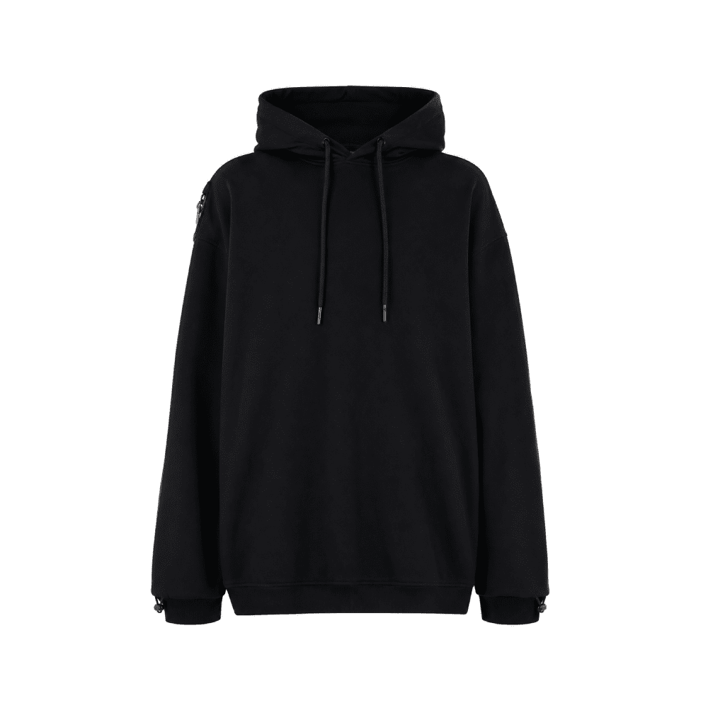 raf-simons Artwork Print Cotton Hoodie
